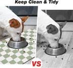 Checkered Dog Food Mat, Absorbent Leak-Proof Pet Feeding Mat, Quick Dry Cat - Image 8