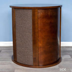 The Refined Feline Purrrrfect End Table Cat Bed Cave in Mahogany Brown - Image 3