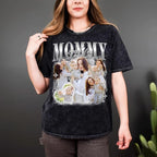 H-DEWALL Custom T Shirts Mineral Wash Tshirt Bootleg Rap Tee Customized Gifts - Image 3
