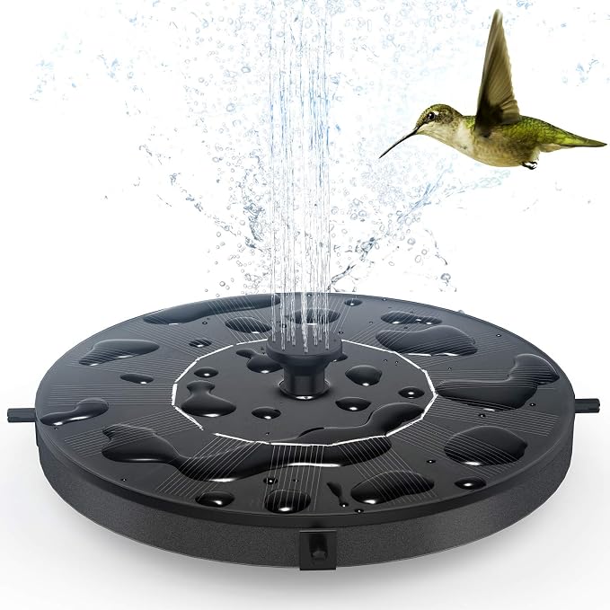Solar Fountain, Floating Solar Powered Water Fountain Pump by AUTGA