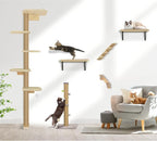 Wild Simulation Cat Tree for Kittens, 5-Level Floor to Ceiling Cat Wall Shelves - Image 7