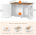 HOOBRO Litter Box Enclosure, Cat Litter Box Furniture - Image 8
