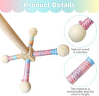 BNOSDM Bird Rope Perch with Stand Perch Toy Set Bendable Rope Perches Wooden - Image 3