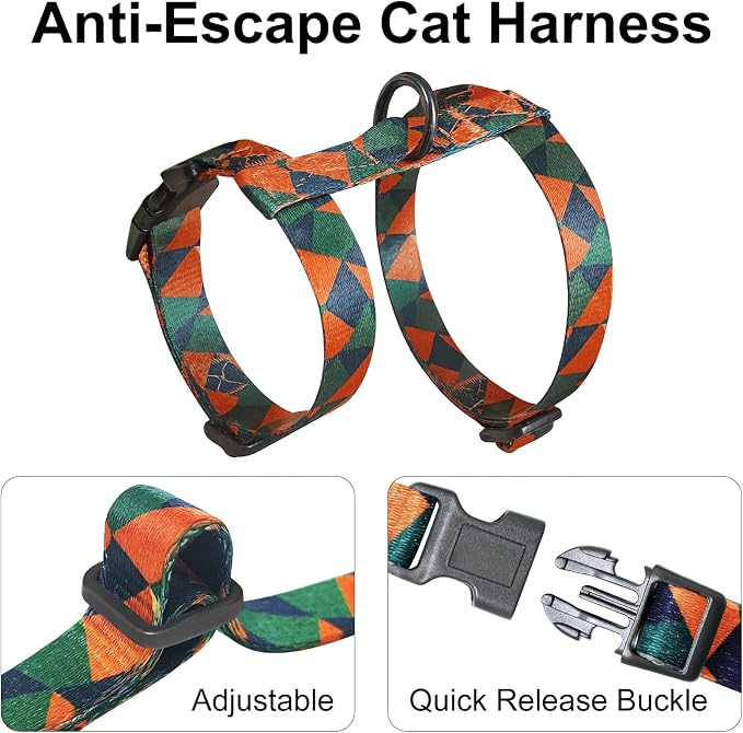 Cat Harness and Leash Set with Matching Collar – Escape Proof Harness - Image 5