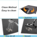Pieviev Cat Litter Mat Double Layer Waterproof Urine Proof Trapping Mat 1 Pack) - Image 6