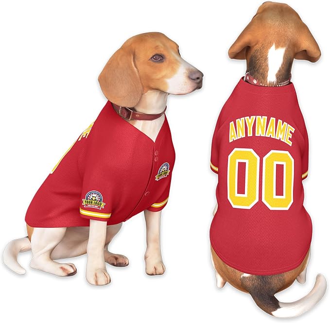 Custom Dog Baseball Jersey by KXK