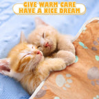 Chumia 18 Pcs Fleece Pet Blanket Soft Warm Sleep Mat Fluffy Cute Puppy Supplies - Image 4