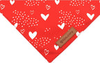 Realeaf Valentine's Day Dog Bandanas 2 Pack, Reversible Red Plaid Heart Dog - Image 5