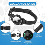 Luminous AirTag Cat Collar Breakaway, OUCWLTAG GPS Cat Collar - Image 2