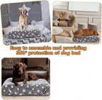 Youyole Large Washable Rectangle Dog Bed Cover Replacement Waterproof 36 x 23 x - Image 4