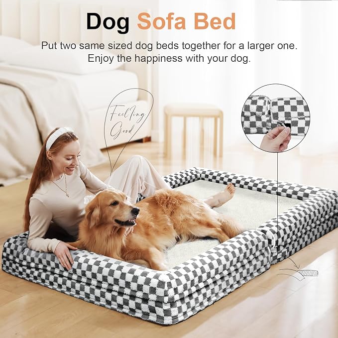 Large Dog Bed Orthopedic Washable: Beds Bolster XL Bed Big XLarge Dogs Egg - Image 3