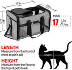 Soft Sided Cat/Dog Carrier, Collapsible Pets Travel Carriers - Image 2