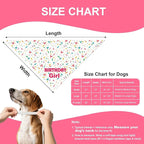 Dog Birthday Bandana Girl for Small Dogs, Reversible 2 Patterns in 1, Puppy - Image 4