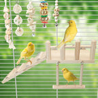 Hamiledyi 13Pcs Parrot Swing Chew Toys Bird Perches Platform - Image 5