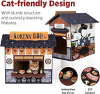SMILE PAWS Cat Beds for Indoor Cats, Cardboard Cat House - Image 5