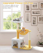 Cute Cat Tree with Flower Top Bed - Image 7