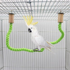 2 Pack Bird Hemp Rope Perch Swing, Bird Cage Stand Pole Accessories, Paw - Image 2