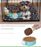 4 Pieces Crate Dog Bowl, Removable Stainless Steel Pet Kennel Hanging Food - Image 7