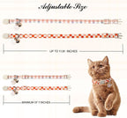Unique Style Paws Orange Cat Collar, Cute Cat Collars - Image 3