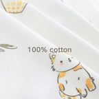 Neutral Baby Clothes Boy Girl Footed Cotton Long Sleeve Double Zipper Onesie - Image 5