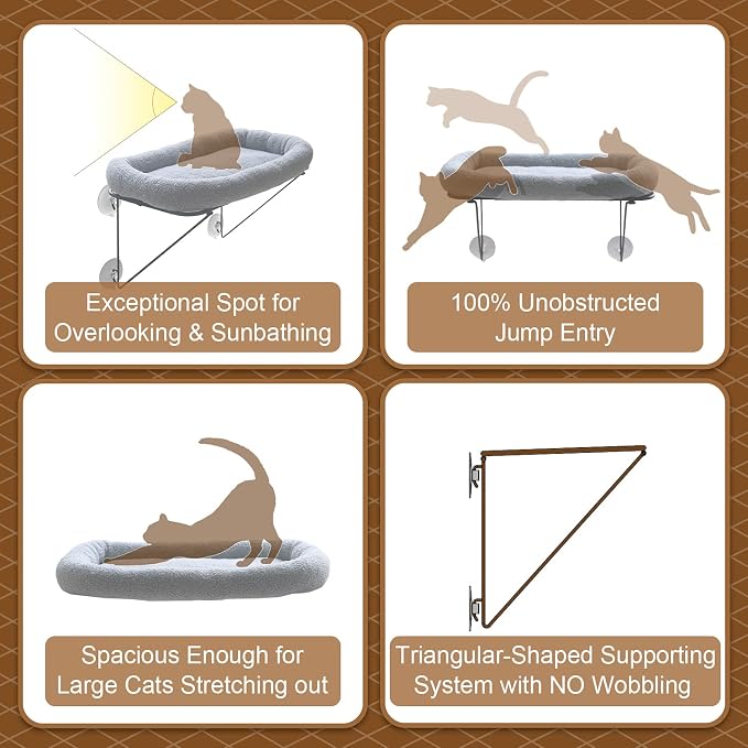 Zakkart Cat Window Perch - Image 4