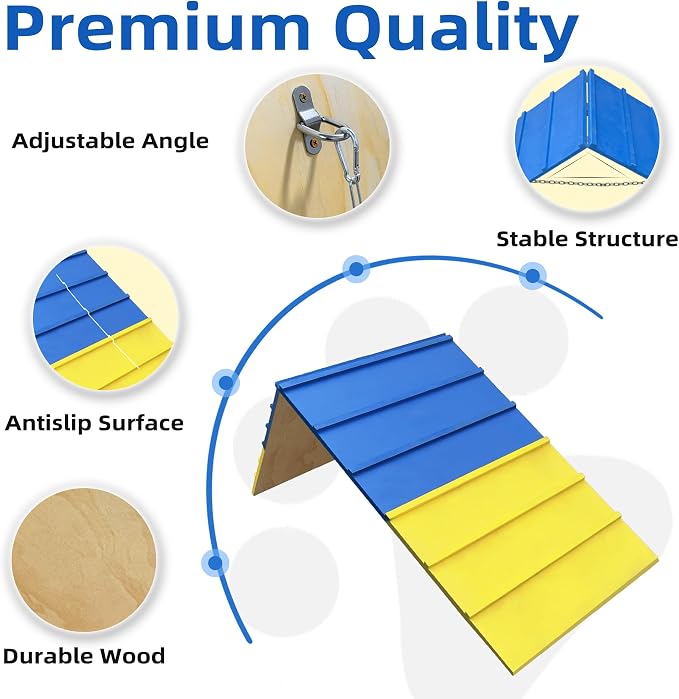 Dog Agility A Frame for Large Dogs, 84” x 24” Dog Agility Course Backyard Set - Image 4