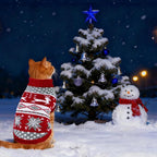 Cat Dog Christmas Sweater Pet Winter Warm Coat Pajamas Small Dog Sweaters - Image 2