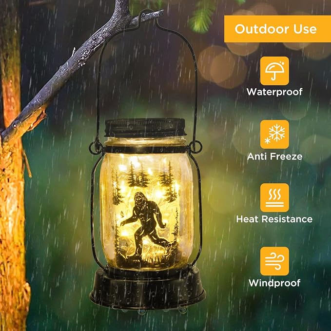 kyoryuger Bigfoot Gifts for Women/Men Bigfoot Solar Lanterns Mom Grandma - Image 5