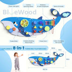 BlueWood Wooden Wall Busy Board Panels, Toddler Learning Activity Center - Image 2