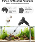 AQQA Aquarium Gravel Cleaner, 4-in-1 Upgrade Suction Power Manual Fish Tank - Image 3