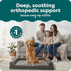 Furhaven Orthopedic Dog Bed for Large Dogs w/ Removable Bolsters & Washable - Image 2