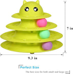 UPSKY Cat Toy Roller 3-Level Turntable Cat Toy Balls - Image 2