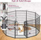 Dog Playpen 40 inch Dog Fence for Outdoor Indoor Use Heavy Duty Metal Dog Pen - Image 3
