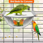 BWOGUE Winter Warm Bird Nest Bed Hanging Hammock Snuggle Hut Parrot House Tent - Image 5