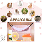 Geelin 4 Pcs Cat Hammock for Cage Hanging Soft Pet Hammock Bed - Image 5