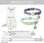 Lionet Paws 2pcs Pack Cotton Cat Collars, Breakaway Buckle - Image 5