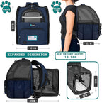 PetAmi Dog Cat Backpack Carrier, Expandable Pet Carrier Backpack - Image 2