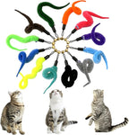 AcceLeah Cat Worm Toy Teaser Wand Replacement, Cat Worms & Dragonfly Refill - Image 3