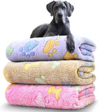 Dog Blankets for Large Dogs, 3 Pack Dog Blanket Washable 41" x 31", Fuzzy Soft by NXDZI