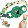 BINGPET AirTag Cat Collar with Bells, Upgraded Safety Elastic Cat Collar with by BINGPET