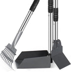 Heeyoo Dog Pooper Scooper, Dog Poop Tray and Rake Set, Pet Waste Removal Scoop by Heeyoo