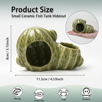 Aquarium Decor Cave Betta Fish Tank Accessories Ornaments Cactus House Hideout - Image 2