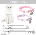 Lionet Paws 2pcs Pack Cotton Cat Collar, Breakaway Buckle - Image 6