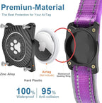 Airtag Dog Collar with Waterproof Air Tag Holder, Luminous Reflective, Soft - Image 3