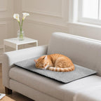 Enjoying Self Warming Cat Mat Bed, 18 x 23 inch Rectangle Plush Kitten Bed - Image 2