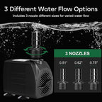 GROWNEER 550GPH Submersible Pump 30W Fountain Water Pump, - Image 4