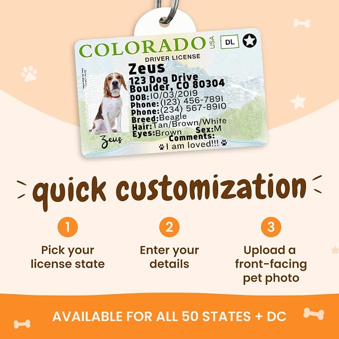 PawFurEver Personalized Dog Driver License ID Tag - Image 4
