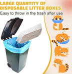 Zubebe 50 Pack Disposable Cat Litter Box - Image 5