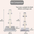 Dimaka 29'' Cat Scratching Post, Natural Sisal Rope Scratcher Post, Kitten Claw - Image 3