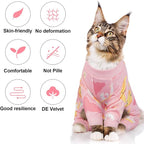 QBLEEV Cat Onesie for Cats After Surgery, Sticky Hair Cat Pajamas for Cats Only - Image 2